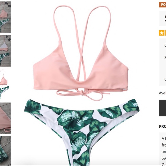 Zaful Other - zaful bathing suit